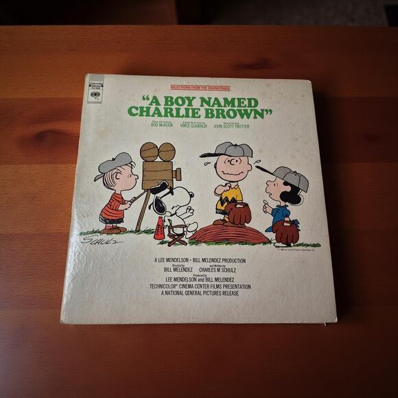 A Boy Named Charlie Brown Soundtrack vinyl LP record Rod McKuen Vince Guaraldi - Picture 1 of 3